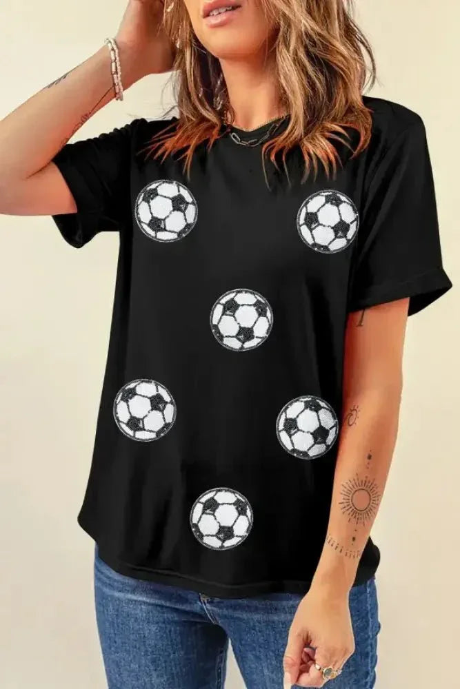 Football Round Neck Short Sleeve T Shirt - Update AvenueT-ShirtsTrendsi100100157989474100100157989474ea973685 - a2a0 - 4205 - 8e2f - ce834d6a33a0 - Max - OriginBlack