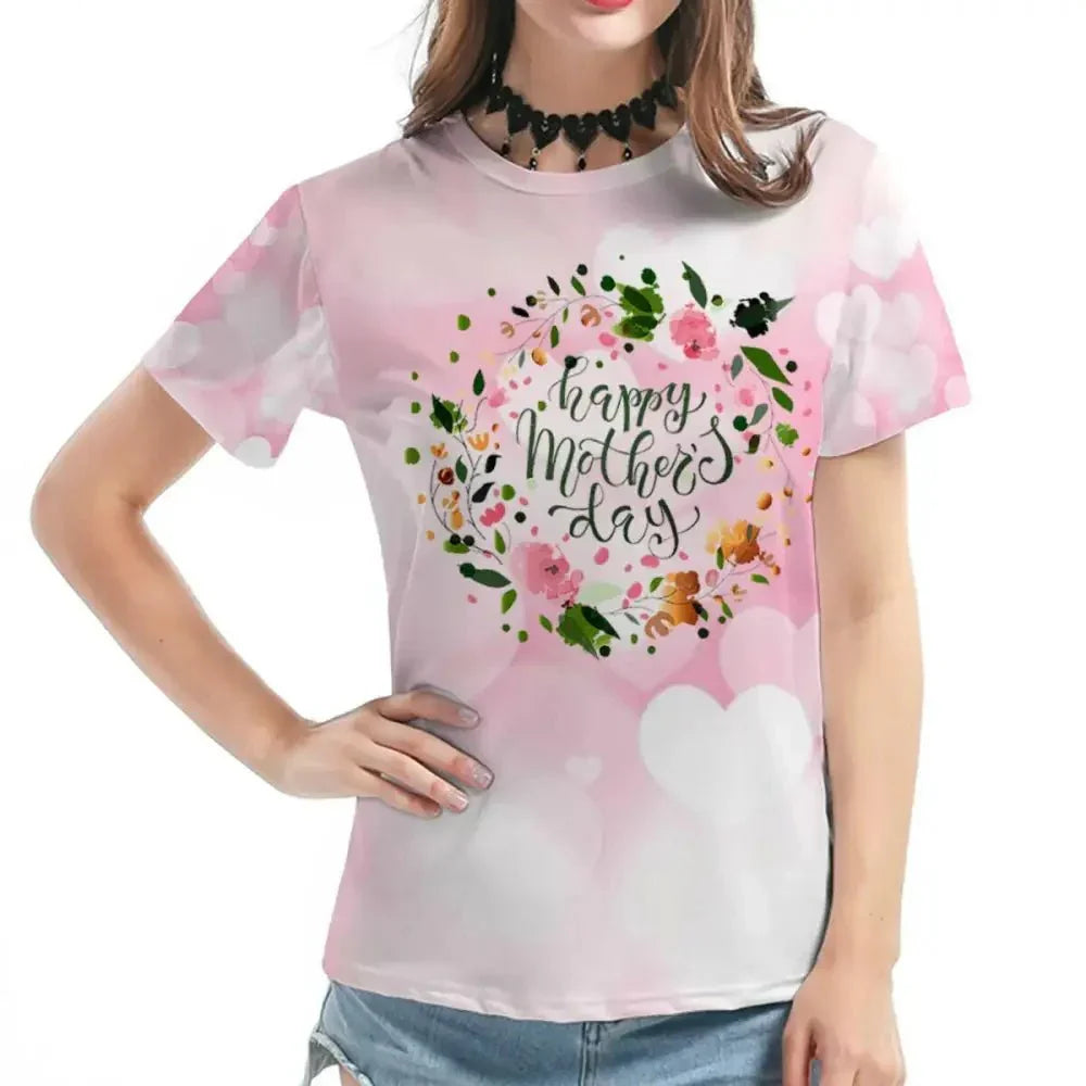 Foreign trade independent station Amazon European and American cross - border large size full body printed women's clothing Mother's Day MOM printed short - sleeved T-shirt - Update AvenueUpdate Avenues212896862967001Foreign trade independent station Amazon European and American cross - border large size full body printed women's clothing Mother's Day MOM printed short - sleeved T-shirt - Update AvenuesXL