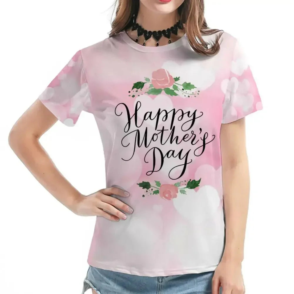 Foreign trade independent station Amazon European and American cross - border large size full body printed women's clothing Mother's Day MOM printed short - sleeved T-shirt - Update AvenueUpdate Avenues212896862967001Foreign trade independent station Amazon European and American cross - border large size full body printed women's clothing Mother's Day MOM printed short - sleeved T-shirt - Update AvenuesXL