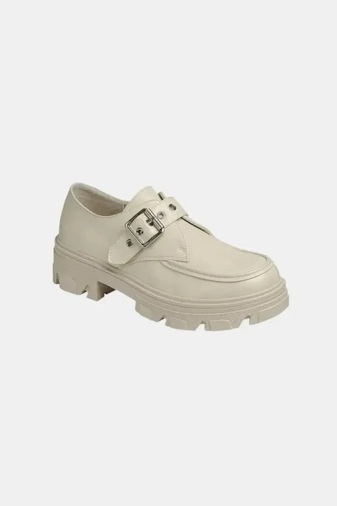 Forever Link Buckled Platform Lug Sole Loafers - Update AvenueTrendsi100600977191811100600977191811Forever Link Buckled Platform Lug Sole LoafersBone