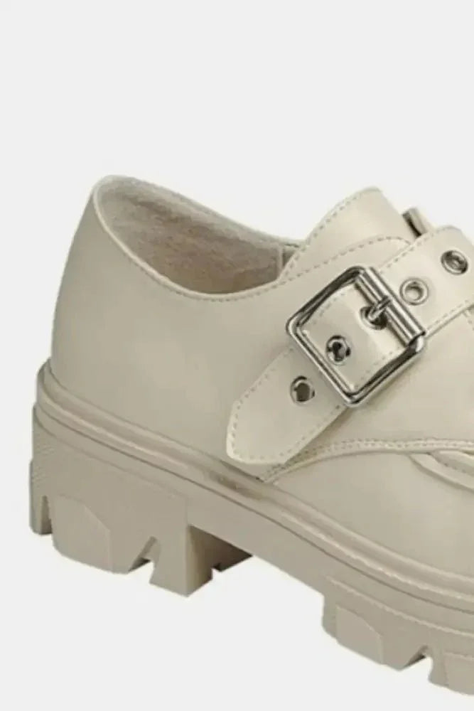 Forever Link Buckled Platform Lug Sole Loafers - Update AvenueTrendsi100600977191811100600977191811Forever Link Buckled Platform Lug Sole LoafersBone