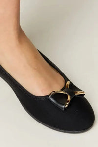 Forever Link Metal Buckle Flat Loafers - Update AvenueTrendsi100600827561533100600827561533Forever Link Metal Buckle Flat LoafersCHARCOAL LYCRA