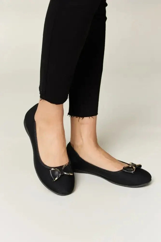 Forever Link Metal Buckle Flat Loafers - Update AvenueTrendsi100600827561533100600827561533Forever Link Metal Buckle Flat LoafersCHARCOAL LYCRA