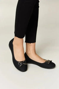 Forever Link Metal Buckle Flat Loafers - Update AvenueTrendsi100600827561533100600827561533Forever Link Metal Buckle Flat LoafersCHARCOAL LYCRA