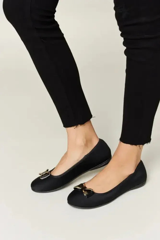 Forever Link Metal Buckle Flat Loafers - Update AvenueTrendsi100600827561533100600827561533Forever Link Metal Buckle Flat LoafersCHARCOAL LYCRA