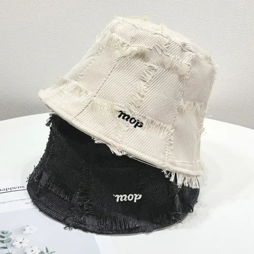 Frayed Edge Bucket Hat