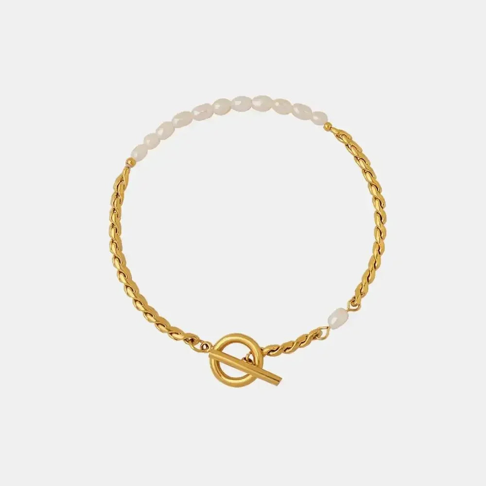Freshwater Pearl Titanium Steel Bracelet - Update AvenueBraceletsTrendsi100500515931662100500515931662Freshwater Pearl Titanium Steel BraceletGold