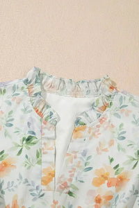 Frill Notched Puff Sleeve Dress - Update AvenueTrendsi10010067636174410010067636174438955047 - 675e - 4bfb - b0db - 0d6b24ab03cd - Max - OriginFloral
