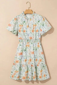 Frill Notched Puff Sleeve Dress - Update AvenueTrendsi100100676361744100100676361744c48e3829 - 96f4 - 44cc - 9e88 - 6d0abbc98fd0 - Max - OriginFloral