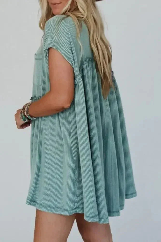 Frill Round Neck Cap Sleeve Mini Dress - Update AvenueEffortless Elegance: DressesTrendsi100100953691395100100953691395f7784b0d - 56d7 - 412b - 80a6 - e80f4408e090 - Max - OriginTeal