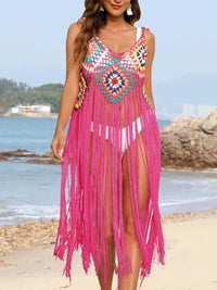 Fringe Spaghetti Strap Cover - Up - Update AvenueTrendsi10010059216137710010059216137702bd195f - bae2 - 49e6 - 8e24 - 59f7b3ba1492 - MaxHot Pink