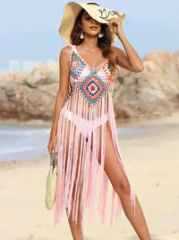 Fringe Spaghetti Strap Cover - Up - Update AvenueTrendsi100100592165516100100592165516fc9025d5 - 932d - 4caf - 8a50 - d7c3c1907e4e - MaxBlush Pink