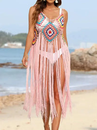 Fringe Spaghetti Strap Cover - Up - Update AvenueTrendsi1001005921655161001005921655162f4ad647 - e97e - 46ba - be25 - 64dc4a35c226 - MaxBlush Pink