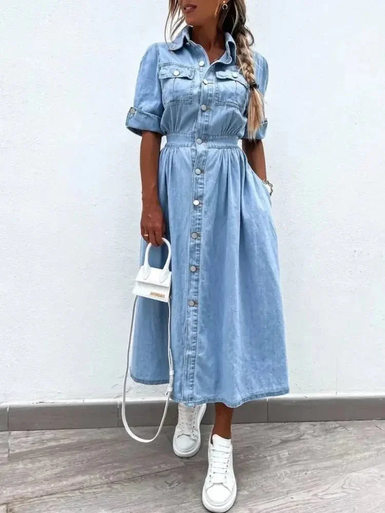 Full Size Button Down Roll - Up Sleeve Denim Shirt Dress Plus Size - Update AvenueDenim Dresses & SkirtsTrendsi100100362970815100100362970815e47eb750 - a7c7 - 4c8c - 87b9 - 3c664506556d - Max - OriginLight Blue