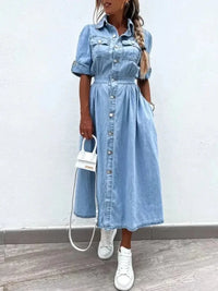 Full Size Button Down Roll - Up Sleeve Denim Shirt Dress Plus Size - Update AvenueDenim Dresses & SkirtsTrendsi100100362970815100100362970815e47eb750 - a7c7 - 4c8c - 87b9 - 3c664506556d - Max - OriginLight Blue