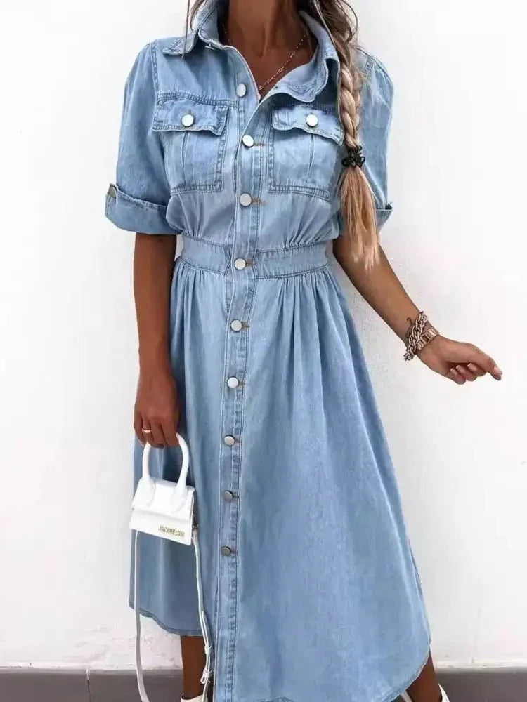Full Size Button Down Roll - Up Sleeve Denim Shirt Dress Plus Size - Update AvenueDenim Dresses & SkirtsTrendsi1001003629708151001003629708153bc9ca95 - 5089 - 41aa - 8c73 - d8fd186af672 - Max - OriginLight Blue