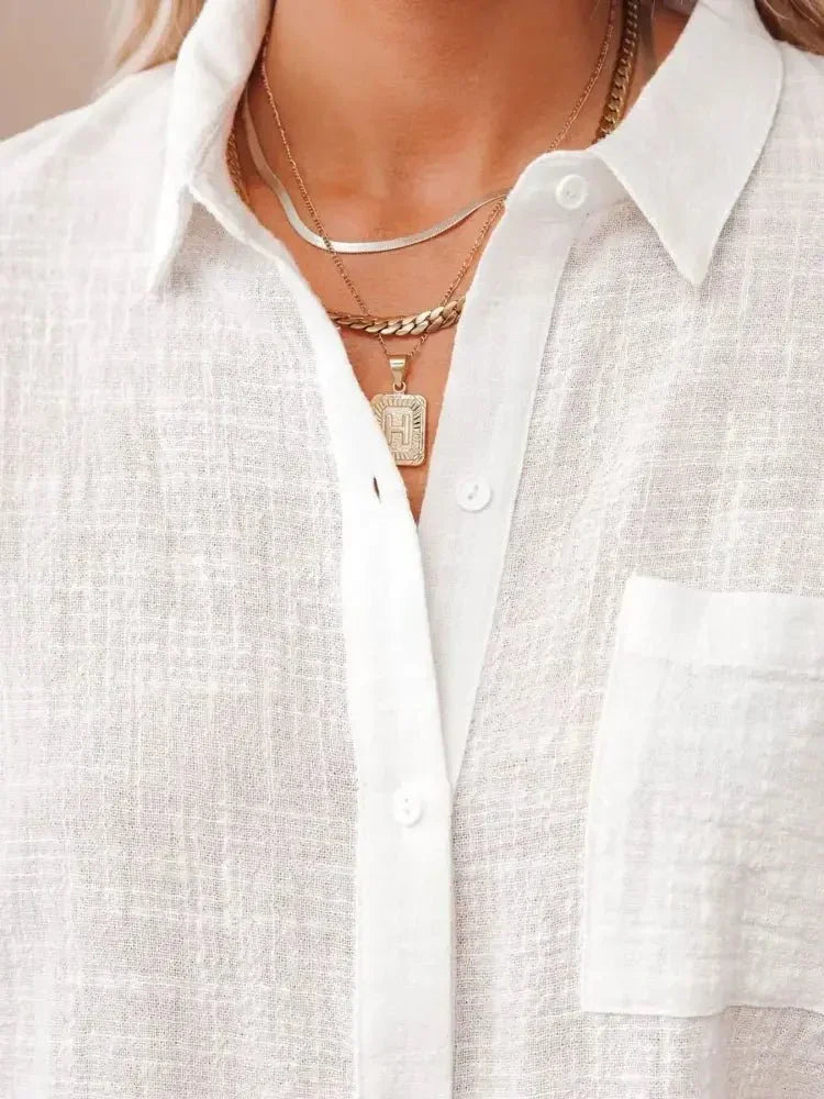 Full Size Button Up Short Sleeve Shirt Plus Size - Update AvenueTrendsi100100824296307100100824296307dceae8a65e7f4d60a01ee3d1fe126998 - Max - OriginWhite