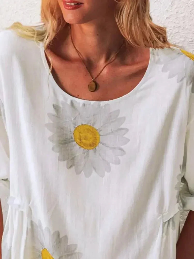 Full Size Flower Round Neck Half Sleeve T-Shirt Plus Size - Update AvenueT-ShirtsTrendsi100100634026744100100634026744459a7b14 - 1f9b - 49ab - b4e9 - a5357b522442 - Max - OriginWhite