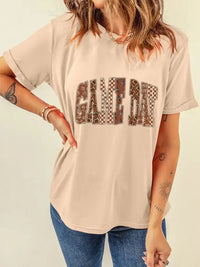 Full Size GAME DAY Checkered Letter Graphic T Shirt Plus Size - Update AvenueT-ShirtsTrendsi100100191264202100100191264202b11f0791e8e84ed2a73a51e8c5c8800d - Max - OriginTan