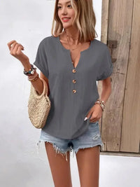 Full Size Notched Short Sleeve Top Plus Size - Update AvenueT-ShirtsTrendsi10010089259537910010089259537943c8726b - e578 - 46d5 - 8fc7 - ca09e987d710 - Max - OriginGrey