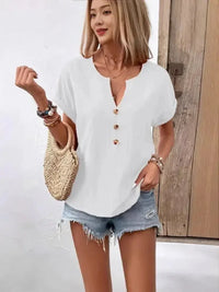 Full Size Notched Short Sleeve Top Plus Size - Update AvenueT-ShirtsTrendsi1001008925975541001008925975544f38f65f - d709 - 401f - 97ae - 93d77df6a748 - Max - OriginWhite