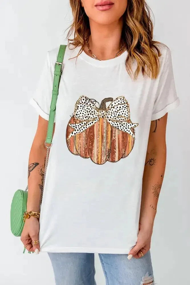 Full Size Pumpkin Round Neck Short Sleeve T-Shirt - Update AvenueHalloweenTrendsi100100348001398100100348001398c401f9a4 - 2118 - 4dcb - 870f - ae537e6dcc53 - MaxWhite