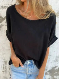 Full Size Round Neck Short Sleeve T-Shirt Plus Size - Update AvenueT-ShirtsTrendsi1001004569819251001004569819253c4b5c6d - af62 - 4920 - b4b3 - 46f160d36209 - Max - OriginBlack