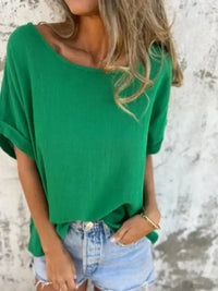Full Size Round Neck Short Sleeve T-Shirt Plus Size - Update AvenueT-ShirtsTrendsi100100456987865100100456987865f947147b - 67eb - 4117 - 9c17 - 0f92db869d11 - Max - OriginGreen