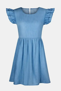 Full Size Ruffled Round Neck Cap Sleeve Denim Dress - Update AvenueDenim Dresses & SkirtsTrendsi100100026993067100100026993067b75ddd0d - 63c7 - 4f8e - b25a - 4f441742b5d1 - MaxMedium