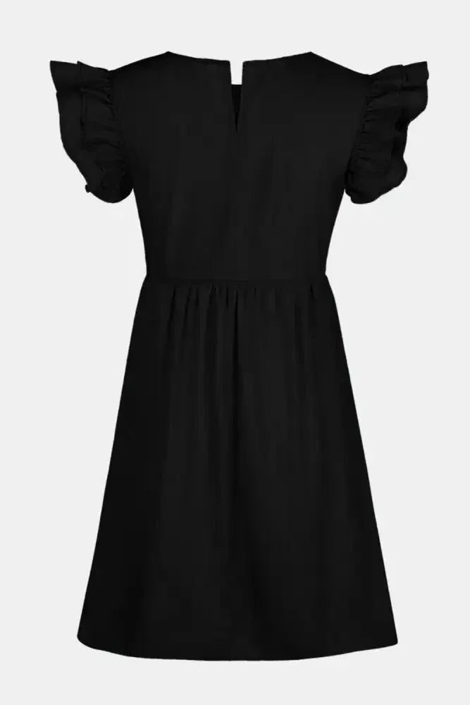 Full Size Ruffled Round Neck Cap Sleeve Denim Dress - Update AvenueDenim Dresses & SkirtsTrendsi1001000269930781001000269930784b62b891 - a924 - 4c89 - ac5e - cf425632a15b - MaxBlack