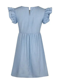 Full Size Ruffled Round Neck Cap Sleeve Denim Dress - Update AvenueDenim Dresses & SkirtsTrendsi10010002699691910010002699691937ac2f6d - 1228 - 4a2f - 8d92 - be19382a76c3 - MaxLight Blue