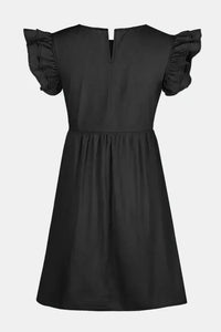 Full Size Ruffled Round Neck Cap Sleeve Denim Dress - Update AvenueDenim Dresses & SkirtsTrendsi100100026997985100100026997985bcf37f69 - c590 - 4972 - 8e0d - 387da3d40973 - MaxDark Gray