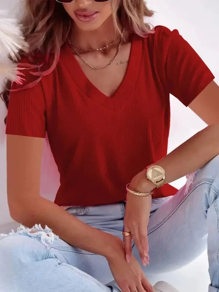 Full Size Solid V - Neck Short Sleeve T-Shirt Plus Size - Update AvenueT-ShirtsTrendsi100100779741702100100779741702ef86e180 - 6c9e - 4bca - 8bee - c201144cf398 - Max - OriginRust