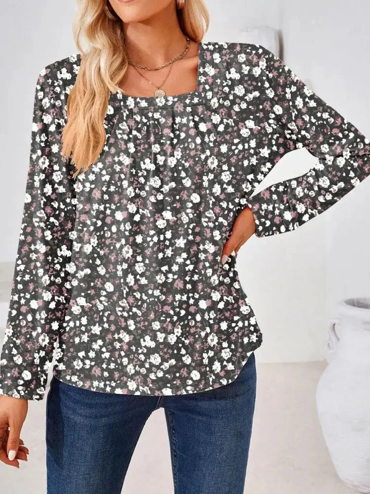 Full Size Square Neck Long Sleeve Blouse - Update AvenueTrendsi100101520108868100101520108868699571bfb8424d8188be6d58d14e13be - MaxBlack