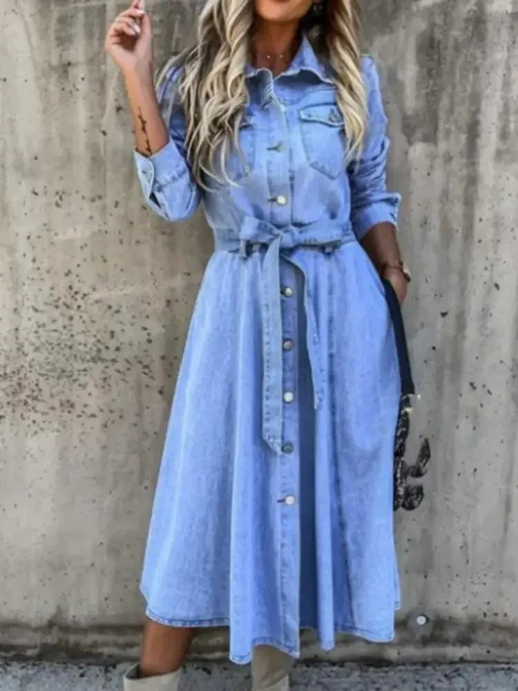 Full Size Tie Waist Button Front Denim Shirt Dress Plus Size - Update AvenueDenim Dresses & SkirtsTrendsi10010027279052910010027279052969ad06e8 - 2a81 - 4930 - a586 - 9a730c8638aa - Max - OriginBlue