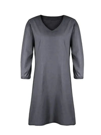 Full Size V - Neck Half Sleeve Dress - Update AvenueDenim Dresses & SkirtsTrendsi1001006371554451001006371554458b86fe3c - 45c4 - 4239 - b504 - ee0a03534fed - MaxDark Gray