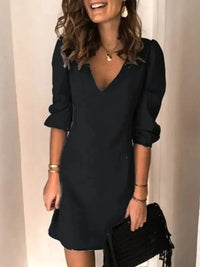 Full Size V - Neck Half Sleeve Dress - Update AvenueDenim Dresses & SkirtsTrendsi100100637157563100100637157563f25f833a - b123 - 4206 - add1 - ce02b1deb765 - MaxBlack
