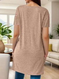 Full Size V - Neck Pocket Front Asymmetric Hem T-Shirt Plus Size - Update AvenueT-ShirtsTrendsi1001006172408451001006172408450763fb3e4b99465f88e7007df538c7c3 - Max - OriginKhaki