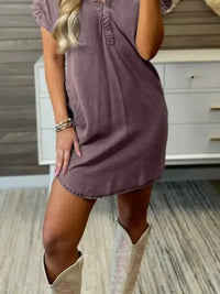 Full Size V - Neck Short Sleeve Denim Dress Plus Size - Update AvenueDenim Dresses & SkirtsTrendsi1001004294851051001004294851059dfe5622 - b0f4 - 461f - 9302 - 93eb6d0a7fbf - Max - OriginGray Purple