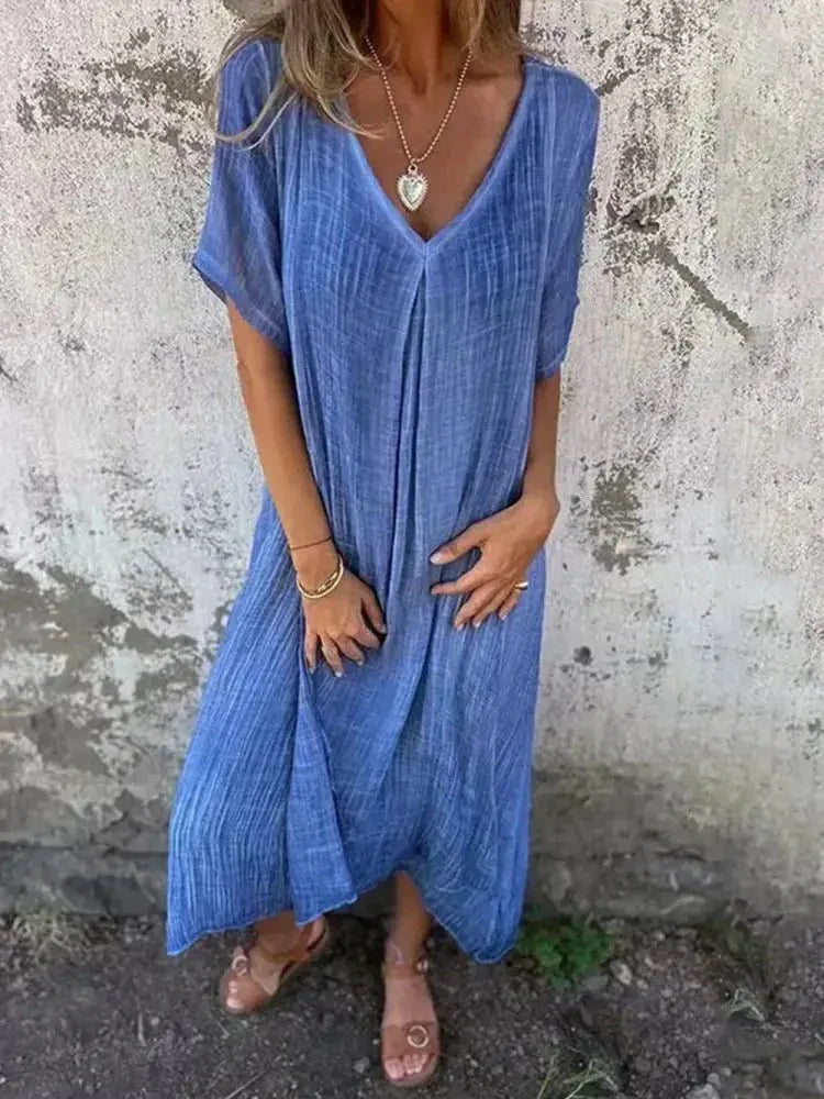Full Size V - Neck Short Sleeve Midi Dress Plus Size - Update AvenueEffortless Elegance: DressesTrendsi100100805681079100100805681079b9c6367c - 974d - 4816 - b495 - 4f39a0990344 - MaxBlue