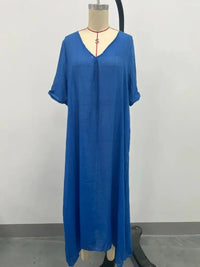 Full Size V - Neck Short Sleeve Midi Dress Plus Size - Update AvenueEffortless Elegance: DressesTrendsi1001008056810791001008056810799d7d970d - d6c8 - 4141 - 8fc1 - 60ffbf6e6d59 - MaxBlue