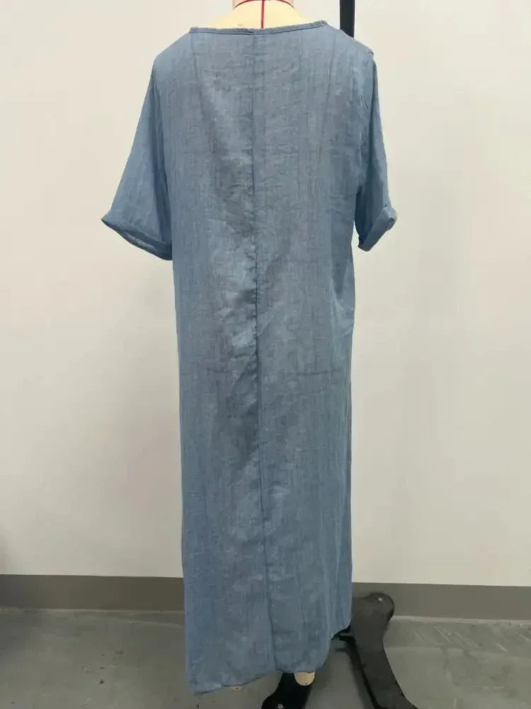 Full Size V - Neck Short Sleeve Midi Dress Plus Size - Update AvenueEffortless Elegance: DressesTrendsi100100805682575100100805682575265b8e2c - 749b - 4280 - 8de4 - 61507a5edbfe - MaxDusty Blue