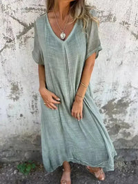 Full Size V - Neck Short Sleeve Midi Dress Plus Size - Update AvenueEffortless Elegance: DressesTrendsi1001008056831361001008056831361553d6e0 - 93bc - 4f96 - a190 - 55be3114aaf2 - MaxAir Force Blue
