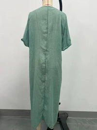 Full Size V - Neck Short Sleeve Midi Dress Plus Size - Update AvenueEffortless Elegance: DressesTrendsi10010080568313610010080568313698aa515e - d3ac - 4709 - 997c - 47ba2d68413f - MaxAir Force Blue
