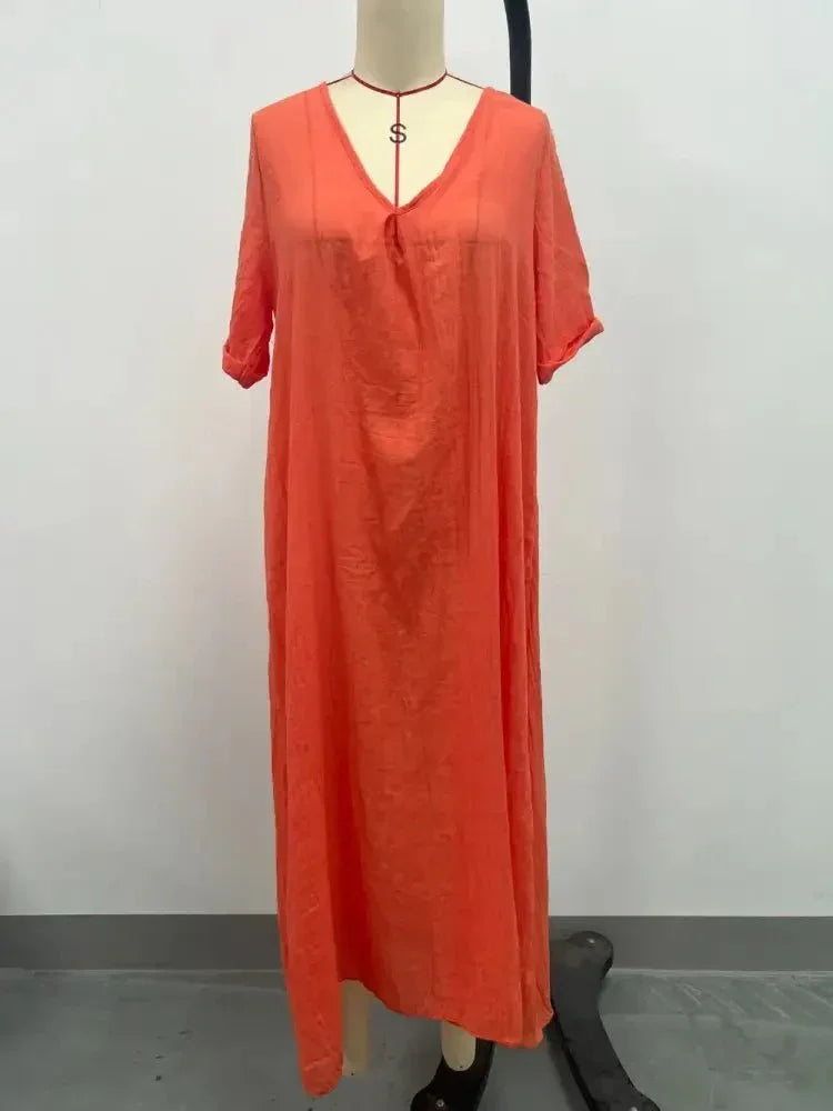 Full Size V - Neck Short Sleeve Midi Dress Plus Size - Update AvenueEffortless Elegance: DressesTrendsi10010080568764410010080568764473699546 - d556 - 4d5d - 9fb2 - 5998ee3716d1 - MaxTangerine