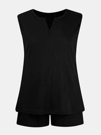 Full Size Waffle - Knit Notched Top and Shorts Set - Update AvenueVacation StyleTrendsi10010099203026710010099203026769e15f63 - 391d - 406b - 9c96 - a5a47e0d4bf6 - MaxBlack