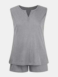 Full Size Waffle - Knit Notched Top and Shorts Set - Update AvenueVacation StyleTrendsi1001009920325261001009920325267fdd2792 - 67f6 - 45d4 - 9f31 - c2436fba2c33 - MaxGray