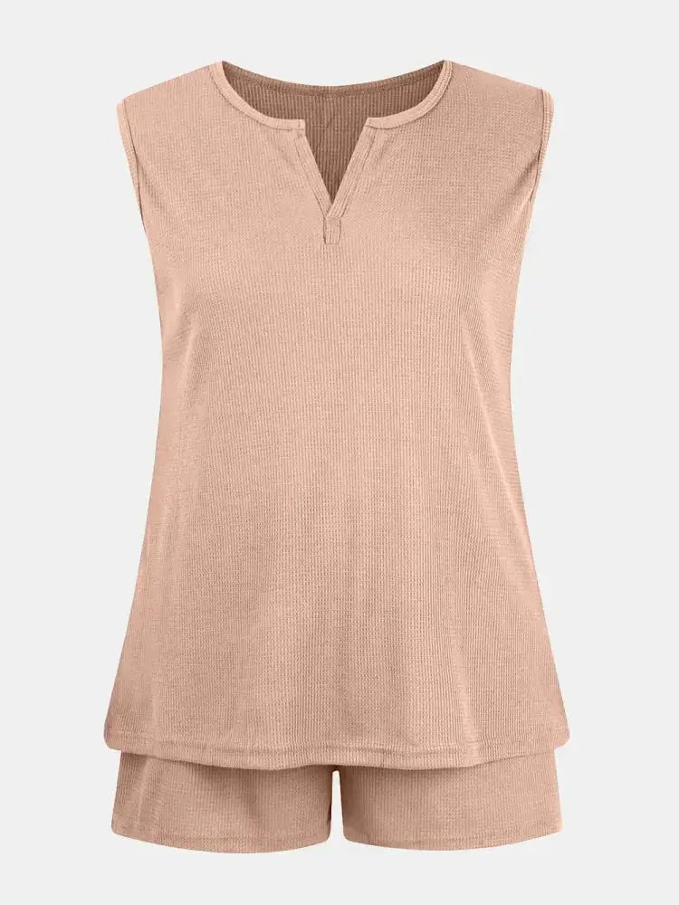 Full Size Waffle - Knit Notched Top and Shorts Set - Update AvenueVacation StyleTrendsi10010099203609710010099203609777bc0208 - 79ee - 4170 - a5bb - 750442d4e008 - MaxTan