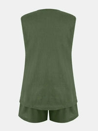 Full Size Waffle - Knit Notched Top and Shorts Set - Update AvenueVacation StyleTrendsi10010099203727810010099203727826691ad8 - 42e0 - 4bae - 8be3 - b8c6ed692167 - MaxArmy Green