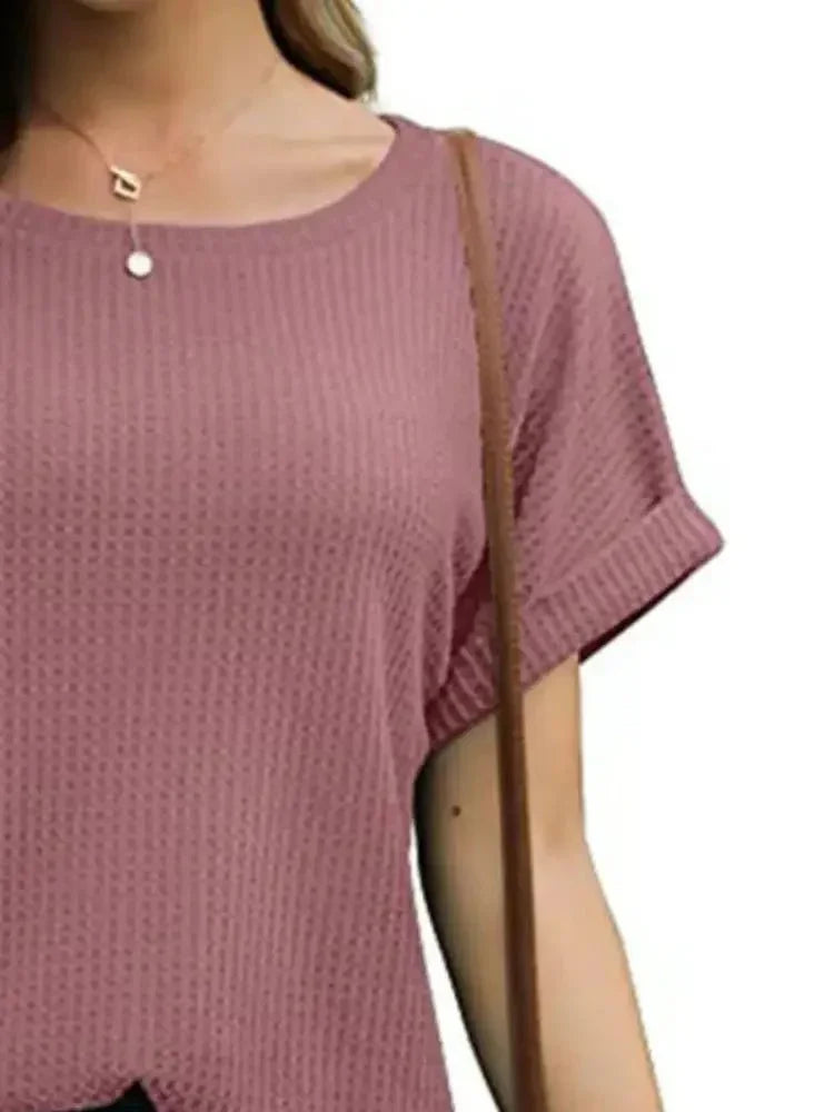 Full Size Waffle Knit Relaxed Fit T-Shirt Plus Size - Update AvenueT-ShirtsTrendsi100100743134814100100743134814e4db8d65 - 6cc6 - 4b4d - a165 - e4adfd6c3c60 - Max - OriginBrick Red